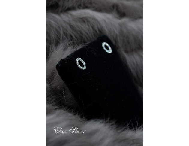 圓形（甜甜圈）鑽石耳環