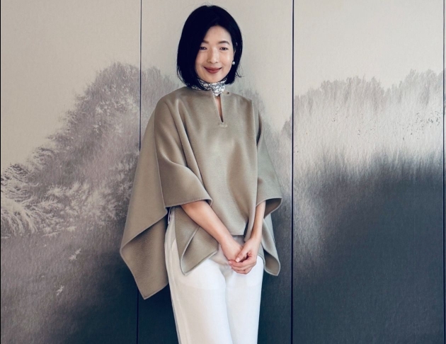 100% 喀什米爾 沙色水波紋 上衣斗篷 