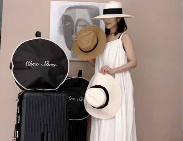 Chez Sheer Hat Bag