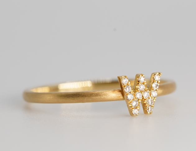 Diamond Ring 字母鑽戒 5-8mm （小）