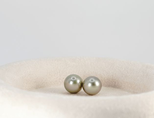 10.5-11mm 大溪地淺灰綠珍珠