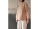 粉色段面長袖上衣