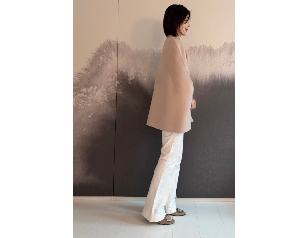 10%Cashmere 雙面斗篷