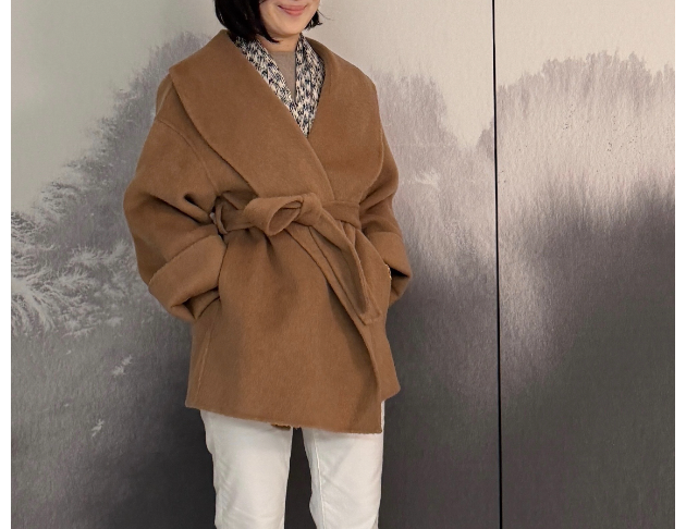 100%駱駝絨駝色外套