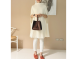 100%Cashmere 喀什米爾白色斗篷毛衣
