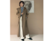 侘寂式長大衣 (暖卡其色）