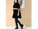 100%Cashmere 喀什米爾黑色斗篷毛衣