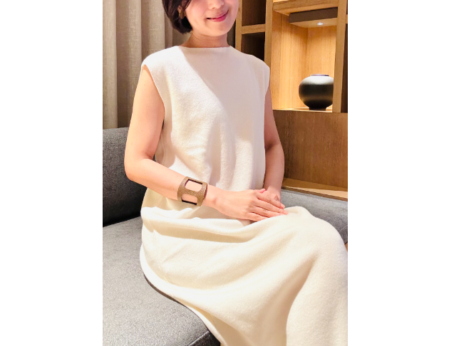 100% Cashmere 喀什米爾米白色背心裙（完售）