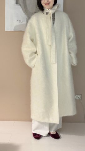 喀什米爾絨毛大衣 30%Cashmere 70%wool